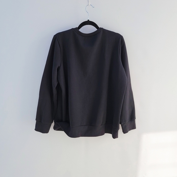 Cupshe Morning Person Dec 25th Black Sweatshirt - Picture 7 of 11